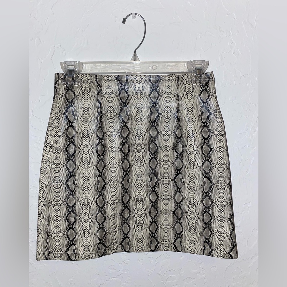 snakeskin skirt